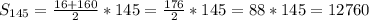 S_{145}=\frac{16+160}{2}*145=\frac{176}{2}*145=88*145=12760