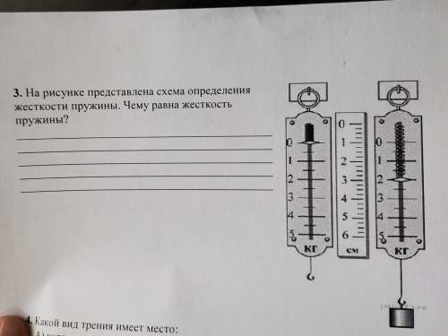 На рисунке представлена схема определения жесткости пружины чему равна жесткость пружины