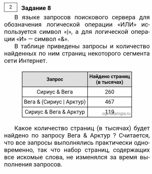 в языке запросов поискового сервера для обозначения логической операции «ИЛИ>> ис пользуется с