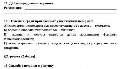 1.Дайте определение термина: Регенерация 2.Отметить среди приведенных утверждений неверное