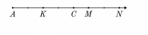 Какую часть составляет отрезок AK от отрезка KM? Какую часть составляет отрезок CM от отрезка CK? Ка