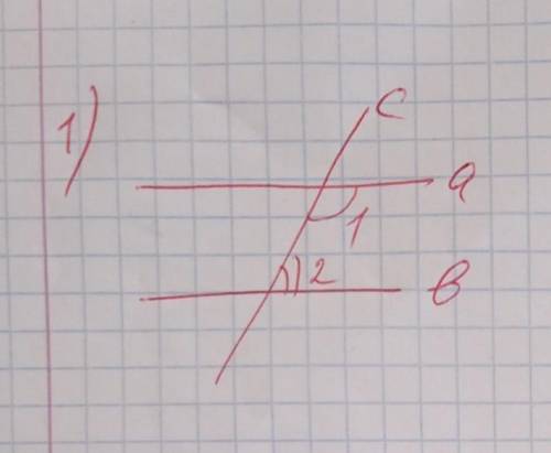 а || в, с-січна кут 1 на 40° більше ніж 2; Знайти: кут 1-? кут 2-?