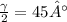 \frac{ \gamma }{2} = 45°