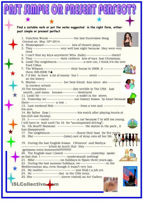 Present perfect 10points