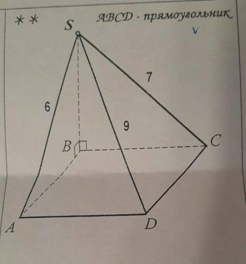 Найдите расстояние от точки S до сторон четырехугольника ABCD или треугольника ABC