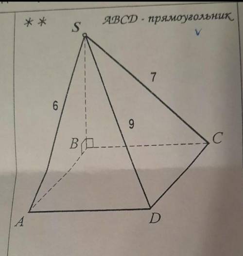 Найдите расстояние от точки S до сторон четырехугольника ABCD или треугольника ABC