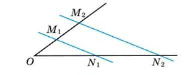 На малюнку 1 M,N, || M,N, OM, = M,M,, OM = 6 см. Знайдiть OM,.