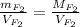 \frac{m_{F_2}}{V_{F_2}} =\frac{M_{F_2}}{V_{F_2}}