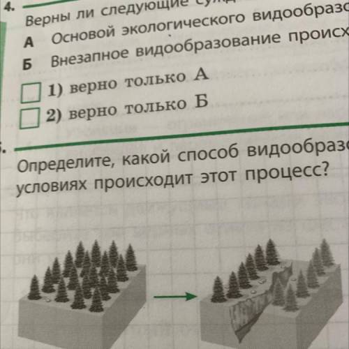 Определите, какой видообразования изображён на рисунке? При каких условиях происходит этот процесс?