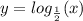 y = log_{ \frac{1}{2} }(x)