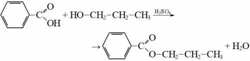 Решить цепочку органическую Толуол->бензойная кислота->пропилбензоат->1-пропанол->пропен