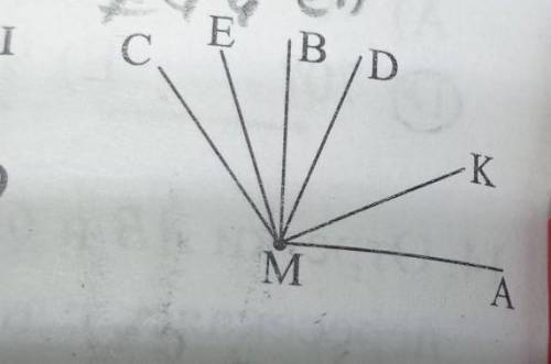 9. МК и ME – биссектрисы соответственно углов ZAMB и ZBMC , a MD биссектриса 2КМЕ. Найдите 2DMB, есл