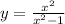 y=\frac{x^{2} }{x^{2} -1}