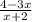 \frac{4-3x}{x+2}