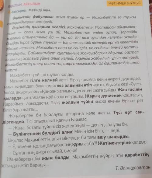 ЖАЗЫЛЫМ. АЙТЫЛЫМ 7-тапсырма. Мәтіннің стилін анықта. Кестені толтыр. Сөзіңді дәлелде. мақсаты Қолдан