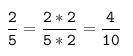 2/5 в десяттчной дроби