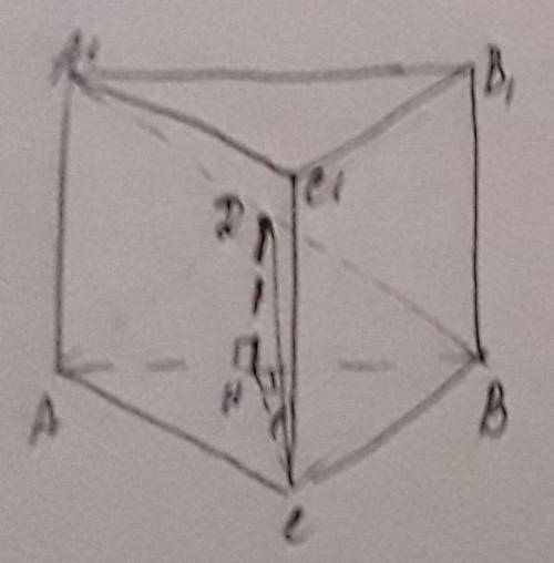 Сторона основания правильной призмы abca1b1c1 равна 2 а боковое ребро 6 диагонали боковой грани aa1b