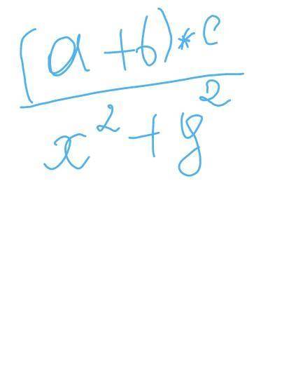 Напишите программу для вычисления значения выражения (a+b)*c/x^2+y^2 инфарматикатема типы данных и о