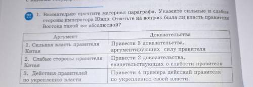 1. Внимательно прочтите материал параграфа. Укажите сильные и слабые стороны императора Юнлэ. ответь