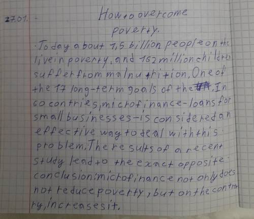 сочинения на английском языке от 5 предложений на тему как побороть бедность мне нужно фото в тетрад