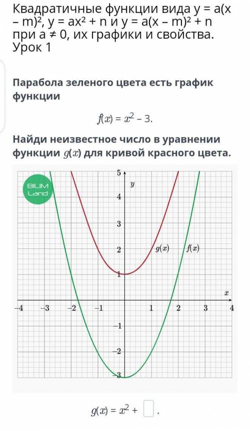 Квадратичные функции вида y = a(x – m)², y = ax² + n и y = a(x – m)² + n при a ≠ 0, их графики и сво