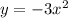 y = - 3x {}^{2}