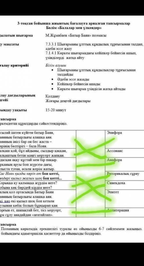 с 2 тапсырма только 2 тапсырма дам