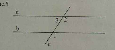 По данным рис. 5 найти угол 1, угол 2, угол 3, если а//b и угол 3:угол 2=2:4