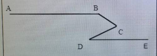 3. Дано: BA||DE, угол ABC = 140°, СDЕ = 10 ° Найти: угол ВСD