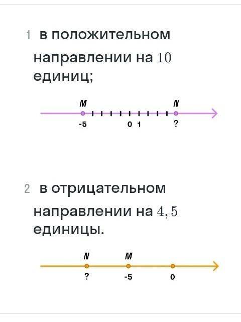 на координатной прямой отмечены точки M(-5).Какую координату будет исеть точка N удаленная от M. нап