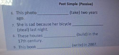 Past Simple (Passive) Itakellaro years 6. This photo 2 She is sad because her bicycle isteal) last n