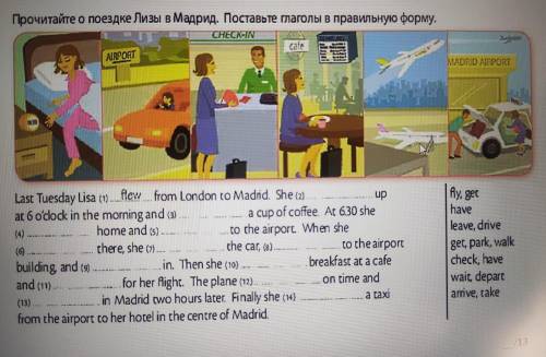 Прочитайте о поездке Лизы в Мадрид. Поставьте глаголы в правильную форму надо