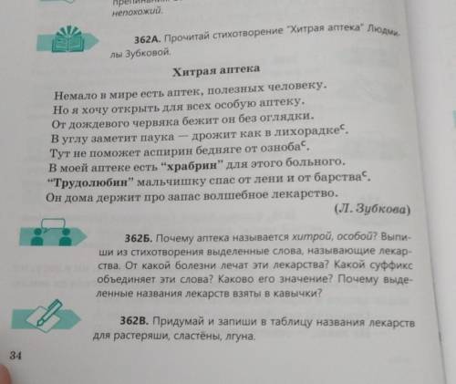 очень надо с заданием по русскому 362 А Б В