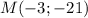 M(-3;-21)