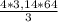 \frac{4*3,14*64 }{3}