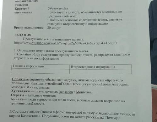 Слова для справок: Абылай хан, «аруах», Абилмансур, сын ойратского полководца Чарыша, хунтайджиГалда