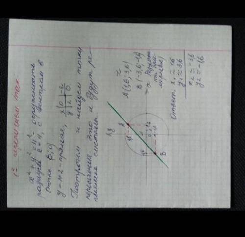 ,ОТ Розв'язати графічно систему рівнянь:{x^+y^=16{x-y+2=0(^)-квадратРозв'язати додавання систему рів