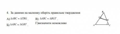 За даними на малюнку оберіть правильне твердження