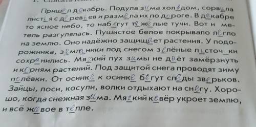 Выпишите из текста по два слова к схемам схема : приставка корень окончаниевторая схема : корень суф