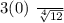 \frac{3 \]{} }{ \sqrt[4]{12} }