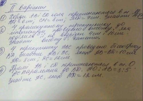 Вот, 2-й вариант геометрия 8 класс. Хочу проверить, правильно учитель поставил оценку