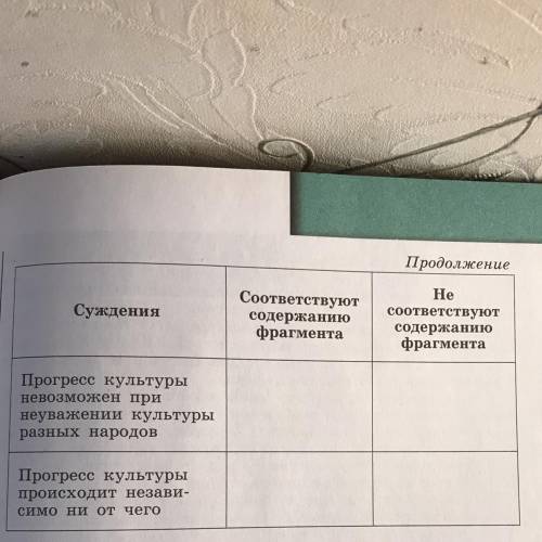 , ответы нужны в ТАБЛИЦУ