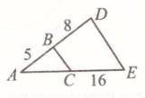 На сторонах AD и AЕ треугольника ADE поставили точки В и С соответственно так, что BC|\DE. Найдите д