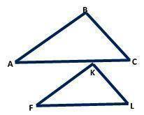 Подобные треугольники. Угол C первого равен углу L второго и составляет 650. Сторона AC первого 19,5