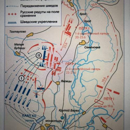 Рассмотрите карту и выполните задание. В каком году состоялась изображённая на карте битва? Год запи