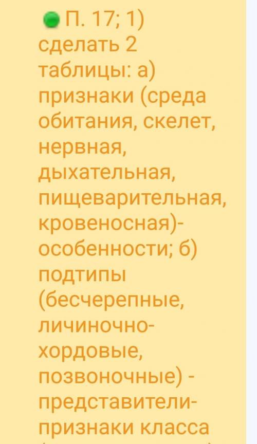 Здравствуйте сделать дз по Биологии .Сделать нужно мне две таблицы