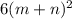 6(m+n)^{2}