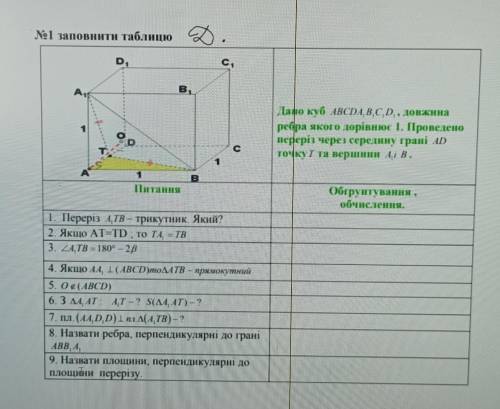 Решите . Надо решить задачу по геометрии с таблицы.