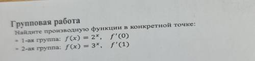 Найдите производную в конкретной точке