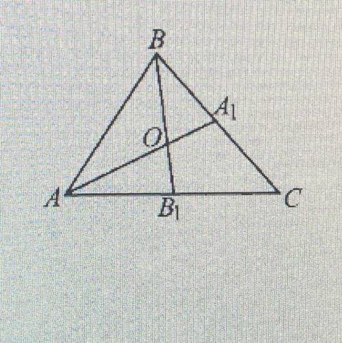 В треугольнике ABC AA1 и ВВ1 пересекаются в точке О Найдите АА1 если АО=14 Найдите ОВ1 если ВВ1=17